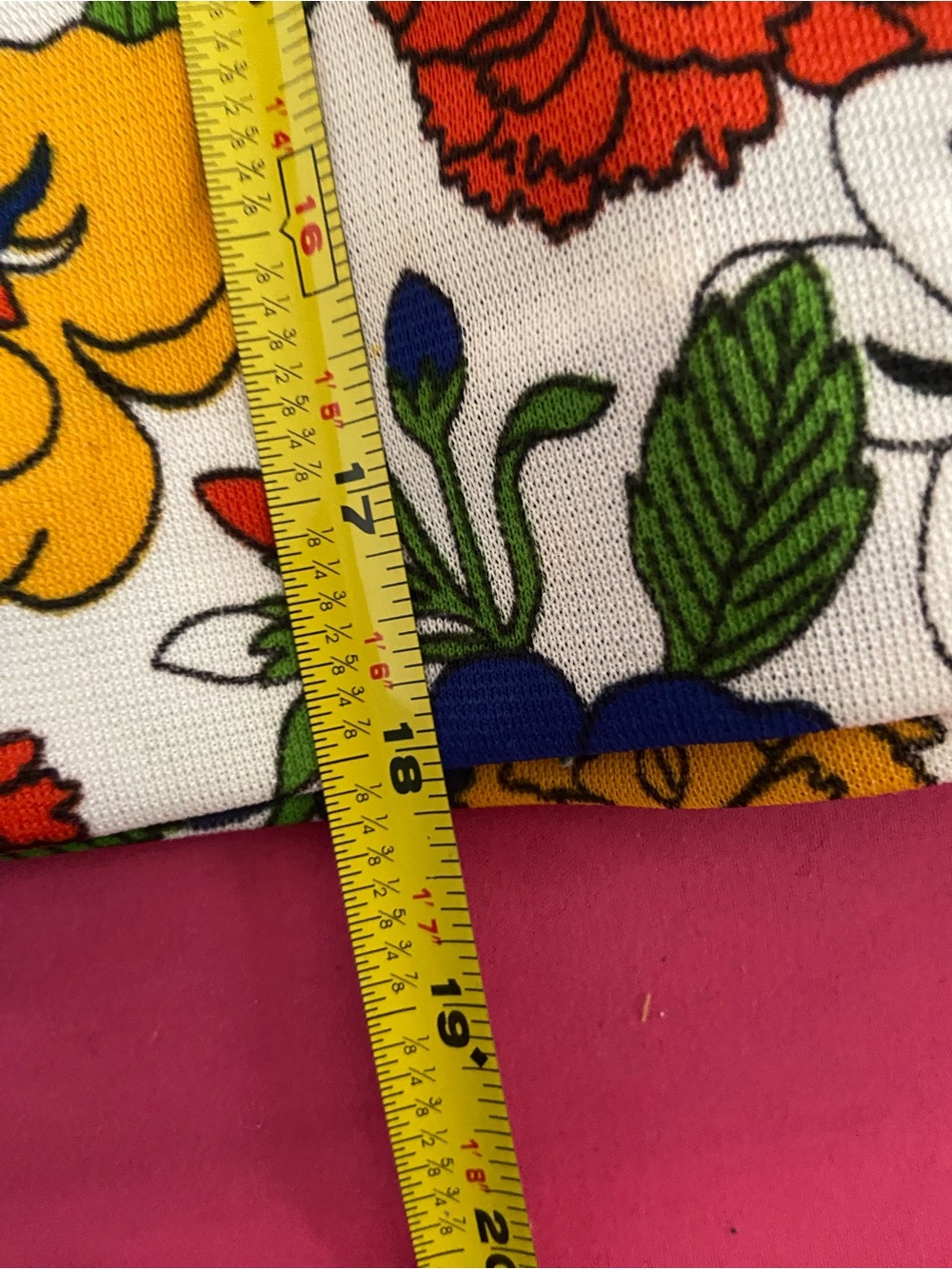 VINTAGE Bright Floral Mini Skort White Multi - Picture 14 of 14